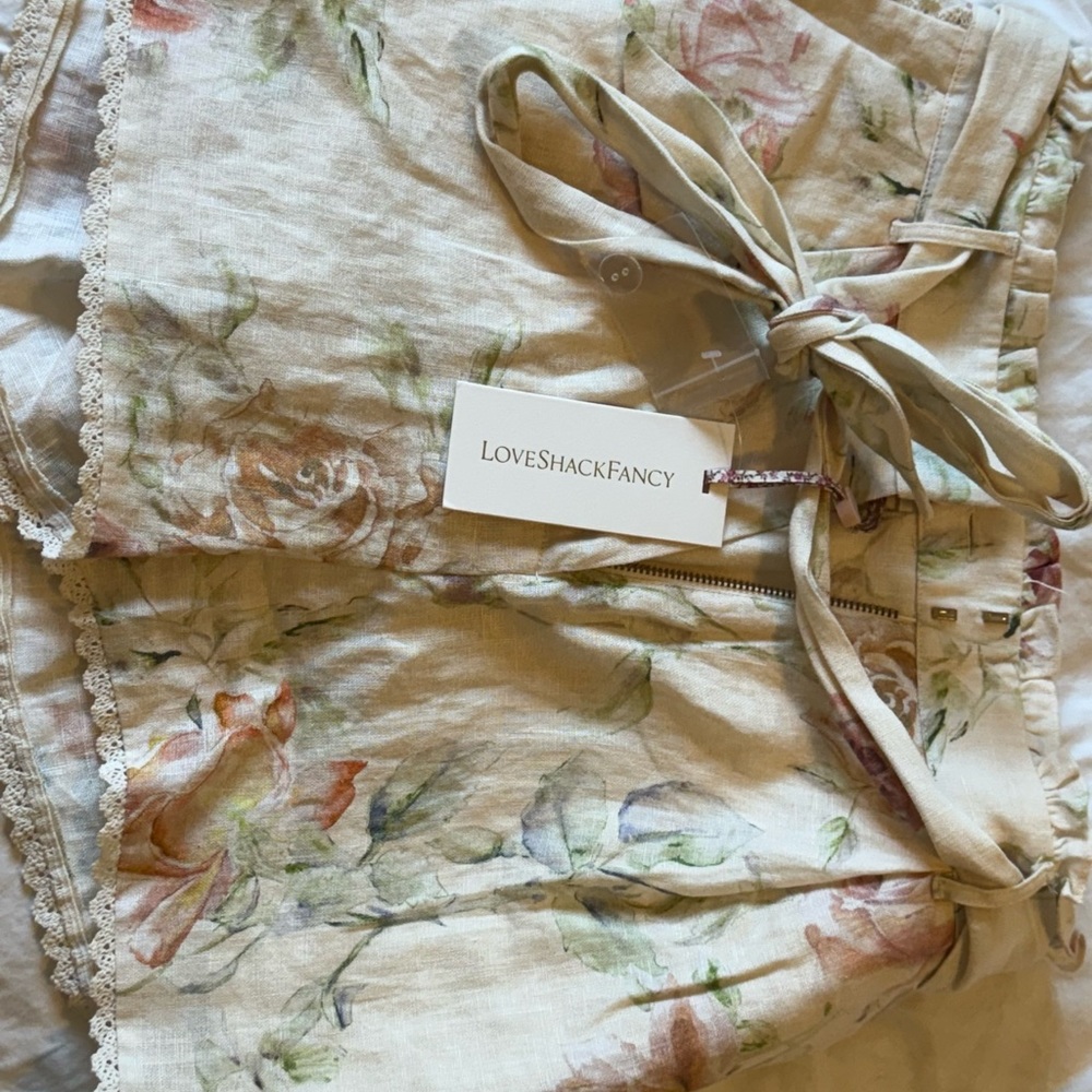 LoveShackFancy Floral Shorts